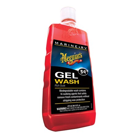 Meguiars Gel, 16 Ounce Bottle, Removes Boat Scum/ Dirt/ Salt Spray/ Grime/ Bird Droppings/ Fresh Contaminants M5416